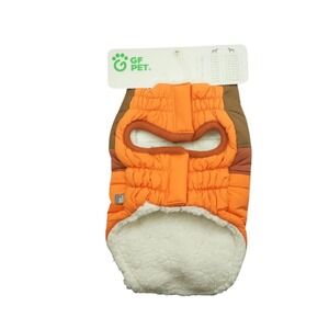 NWT GF PET Quilted Puffer Dog Vest Coat Sherpa Lined Warm Winter Large